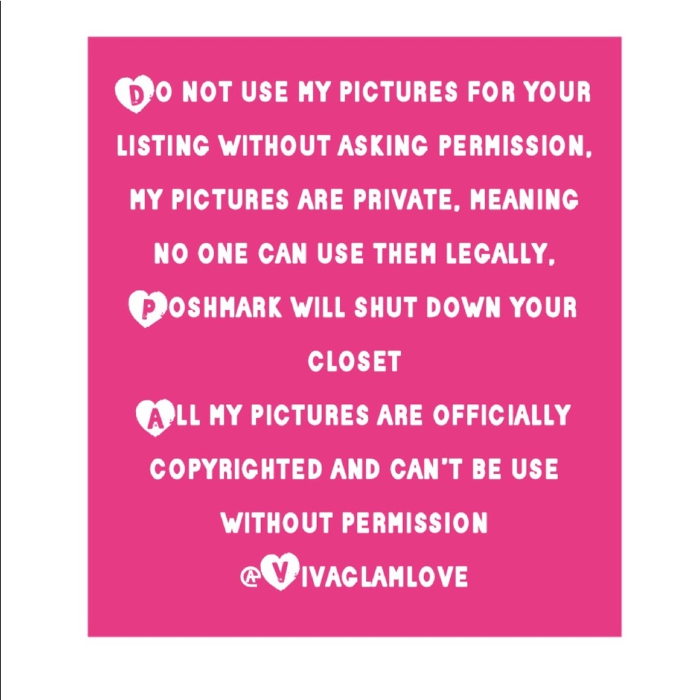 Just making clear our rights on poshmark